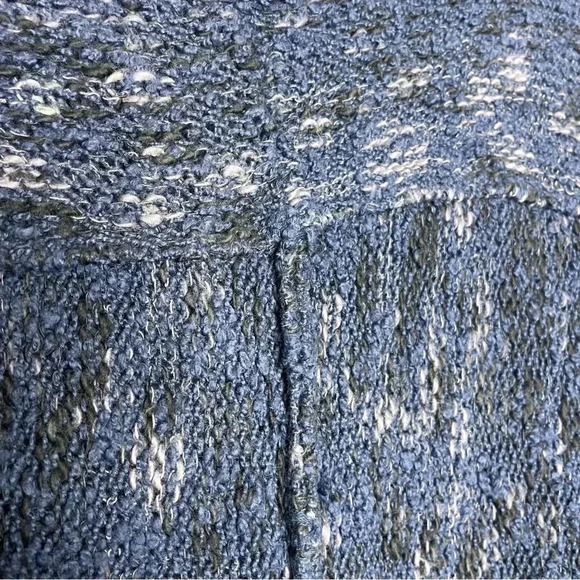 Free People Blue Boho High Neck Nightingale Pullover Sweater Size XS - Picture 6 of 8